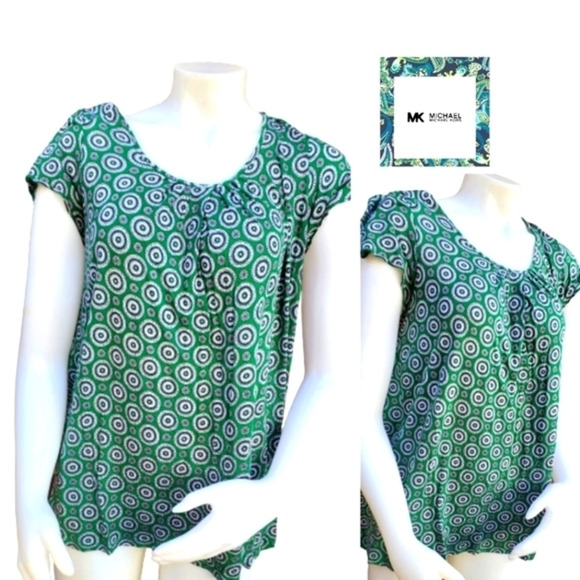 Michael Michael Kors Kelly Green tee 1X - Picture 1 of 8